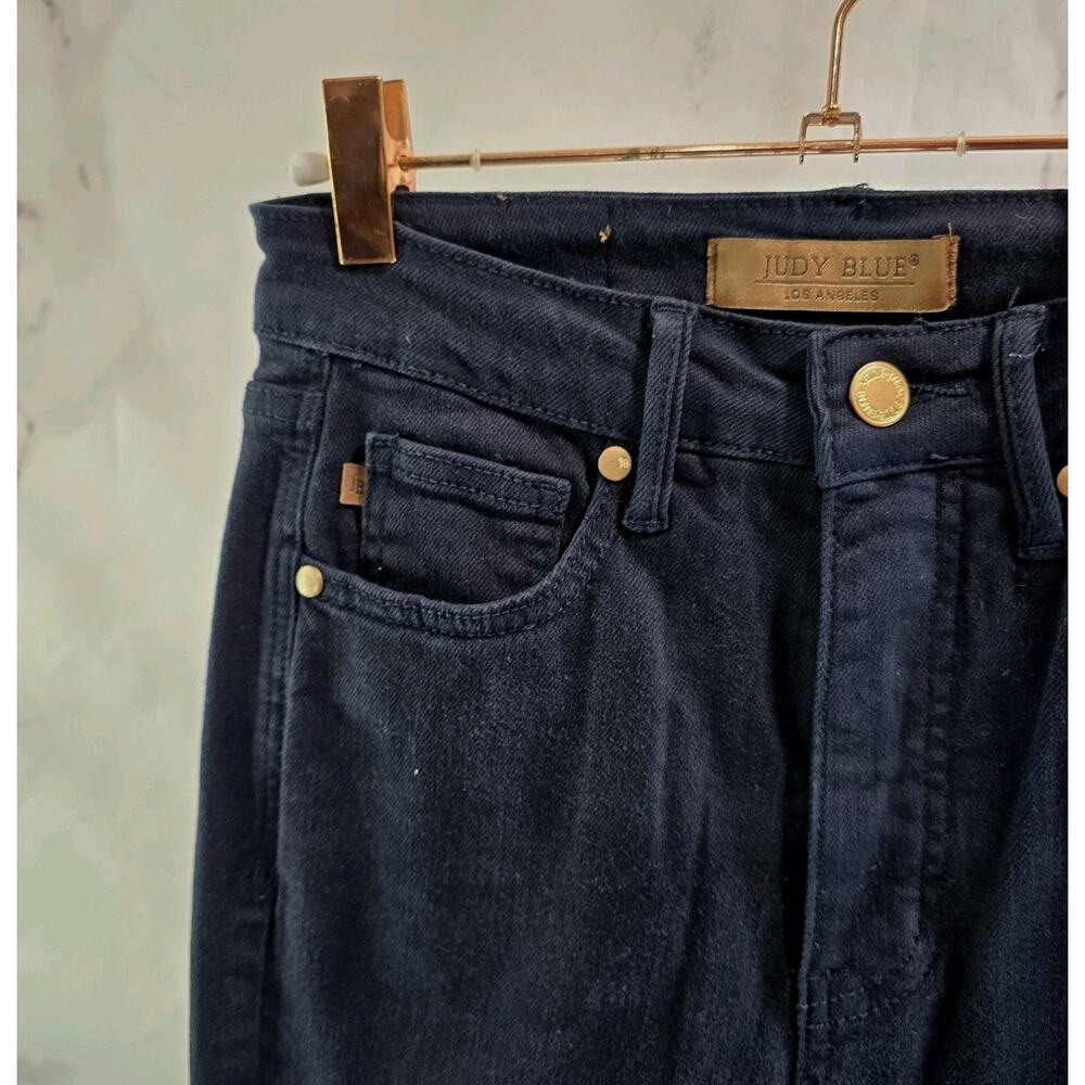 Judy Blue Jean Women 26 3 X 29 Black High Rise Skinny Denim Garment Gyed - Picture 2 of 13